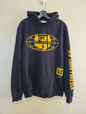 Mitchell & Ness x Wu-Tang Clan Globe Hoodie Black size XL